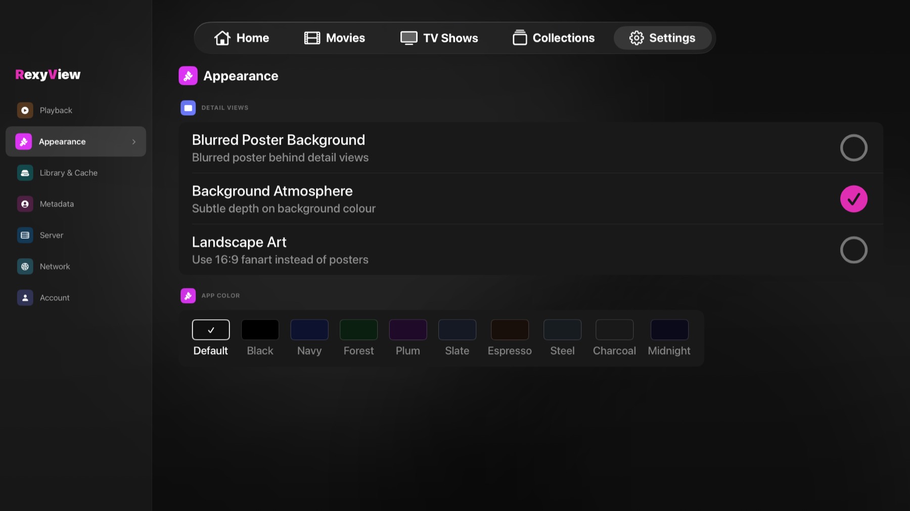 RexyView on Apple TV