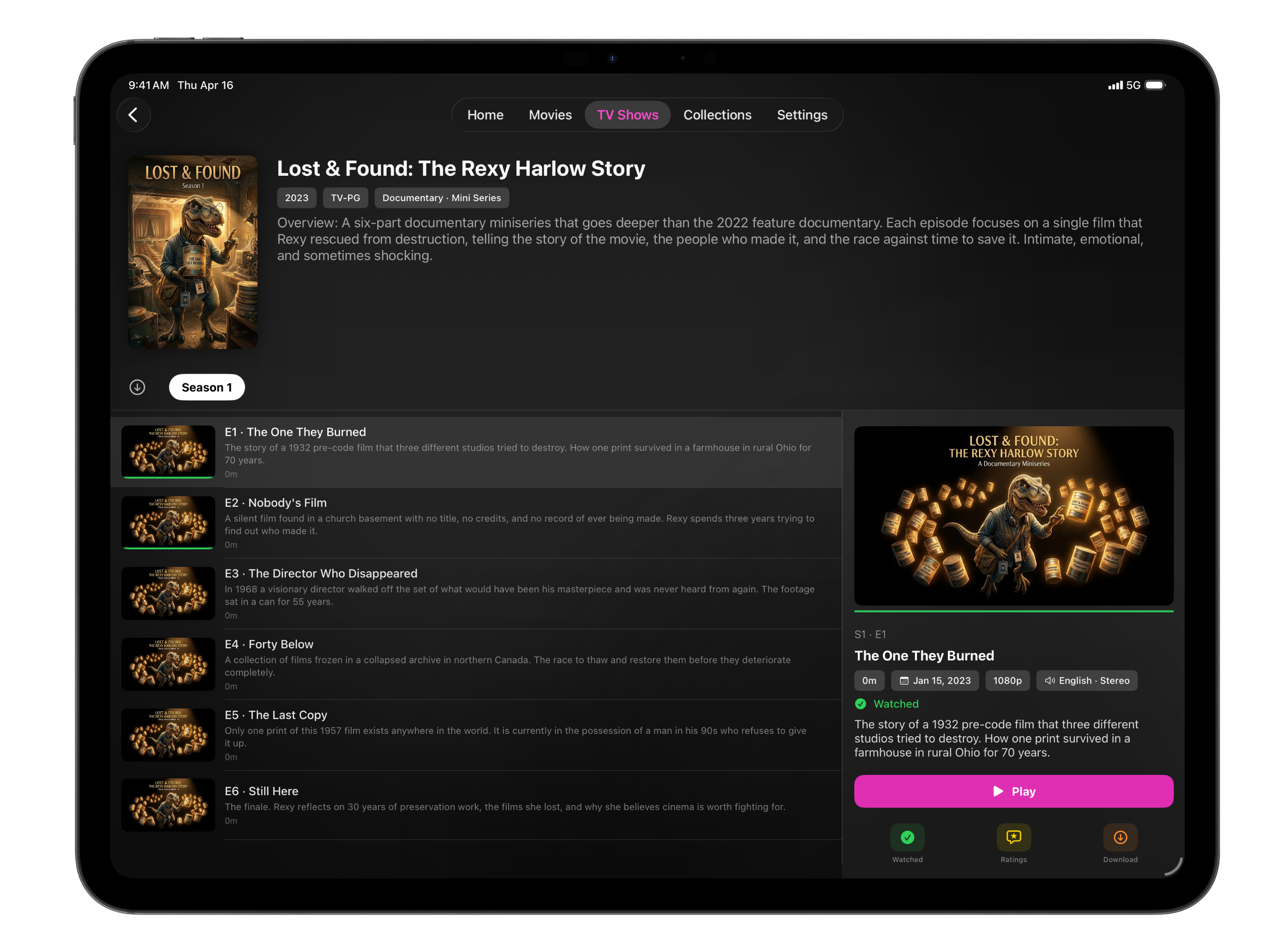 RexyView on iPad
