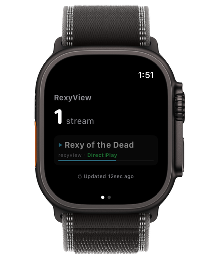 RexyView on Apple Watch